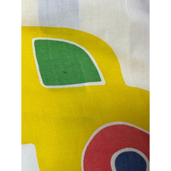 1970s Vintage Marimekko Oy Bo Boo cars twin sheet set - Picture 8 of 9